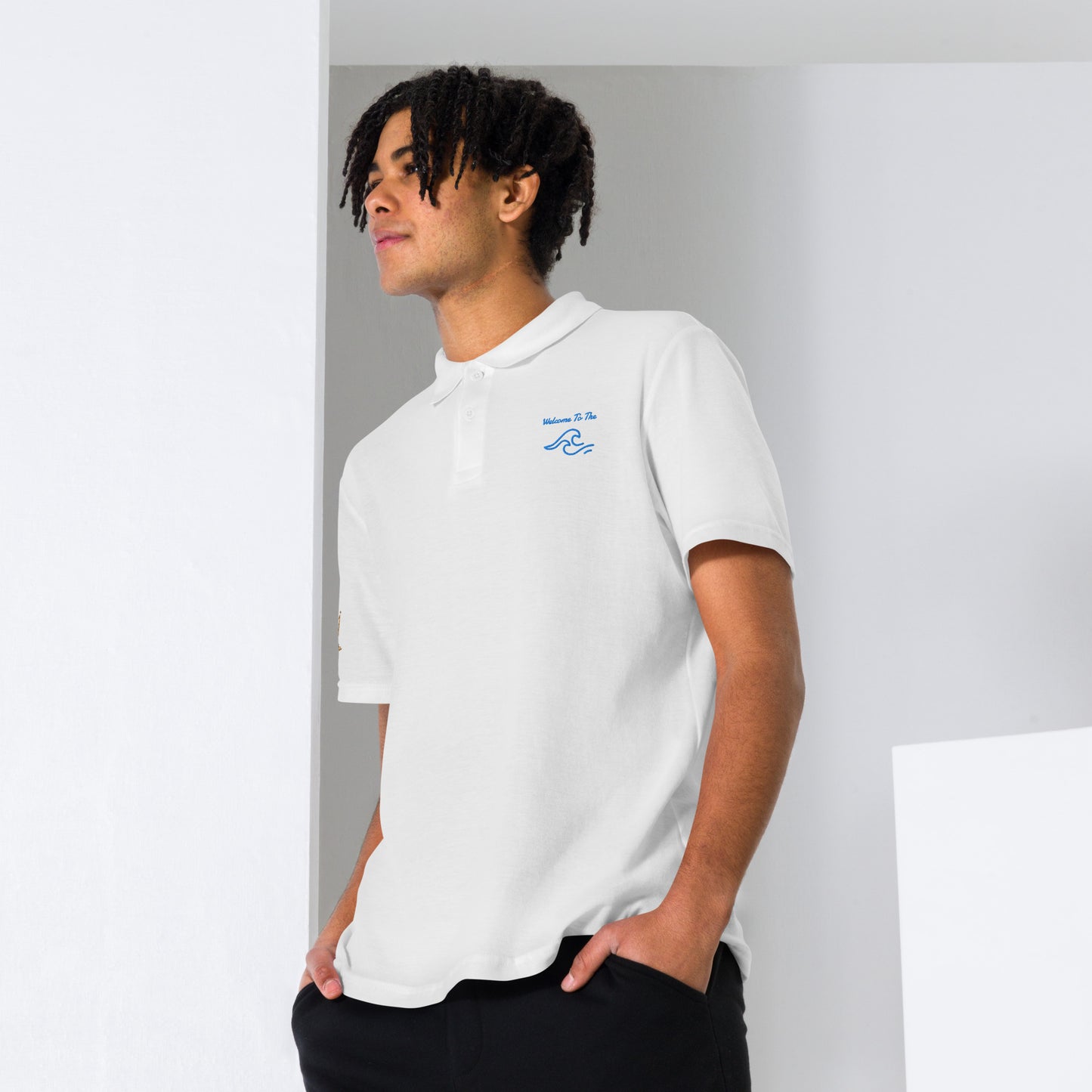 Unisex Welcome To The Wave polo shirt